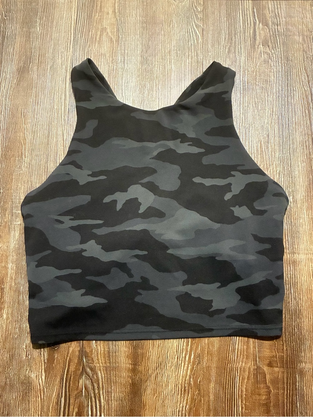 Athleta Conscious Crop Tank in Black Camo